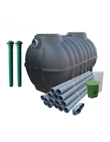 OCZYSZCZALNIA PRZYDOMOWA MARSEPLAST DRENAŻ 36mb 2500L