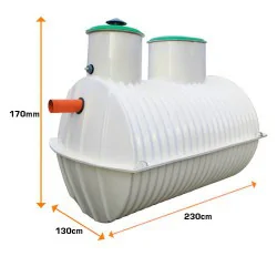 OCZYSZCZALNIA DLA AGLOMERACJI BIOLOGICZNO-CHEMICZNA EKOBIO 2500L 5 OS.