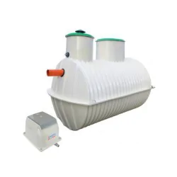 OCZYSZCZALNIA DLA AGLOMERACJI BIOLOGICZNO-CHEMICZNA EKOBIO 2500L 5 OS. ZE STUDNIĄ CHŁONNĄ