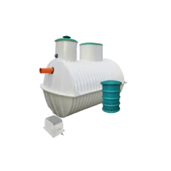 OCZYSZCZALNIA DLA AGLOMERACJI BIOLOGICZNO-CHEMICZNA EKOBIO 2500L 5 OS. ZE STUDNIĄ CHŁONNĄ