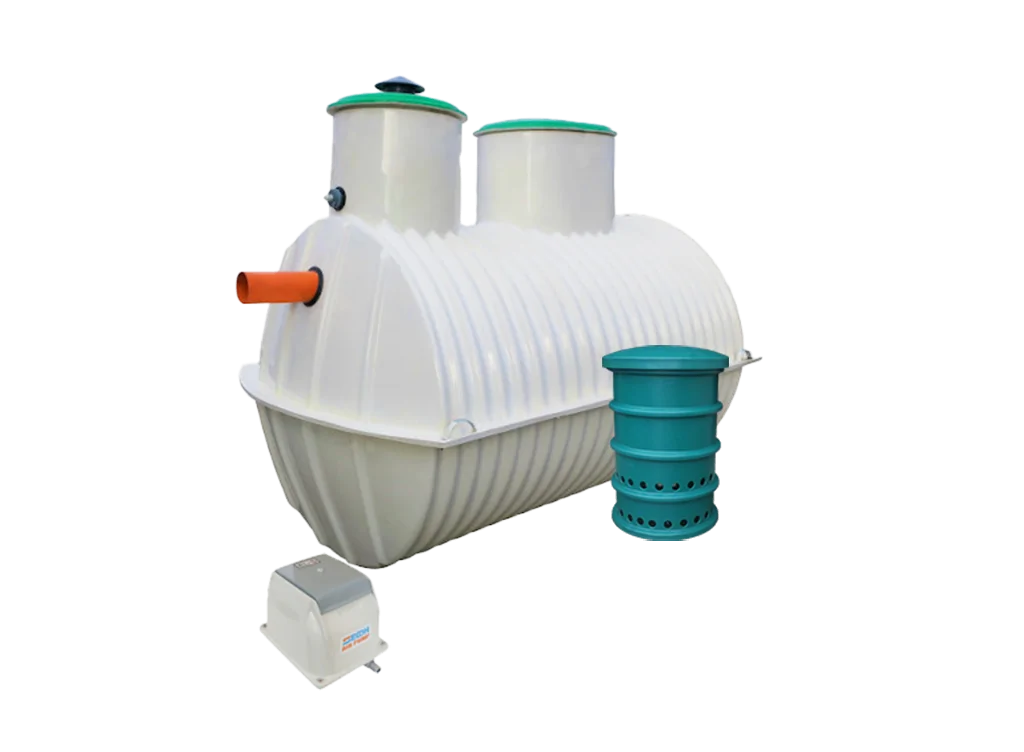 OCZYSZCZALNIA DLA AGLOMERACJI BIOLOGICZNO-CHEMICZNA EKOBIO 2500L 5 OS. ZE STUDNIĄ CHŁONNĄ