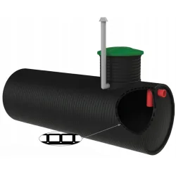 ZBIORNIK TRZYWARSTWOWY NA DESZCZÓWKĘ I ŚCIEKI 9000L ŚR. 160