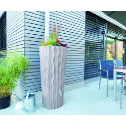 DEKORACYJNY ZBIORNIK NA DESZCZÓWKĘ ALANA 160L SZARY