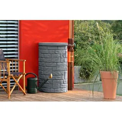 DEKORACYJNY ZBIORNIK NA DESZCZÓWKĘ ARCADO 230L CZARNY GRANIT