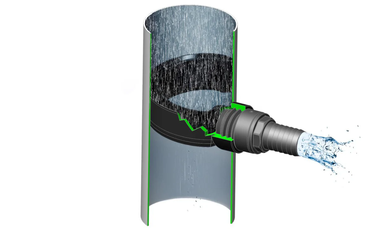 ZBIERACZ, ŁAPACZ WODY DESZCZOWEJ SZYBIEGO MONTAŻU EASY FIX