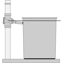 ZBIERACZ, ŁAPACZ WODY DESZCZOWEJ Z FILTREM CZARNY
