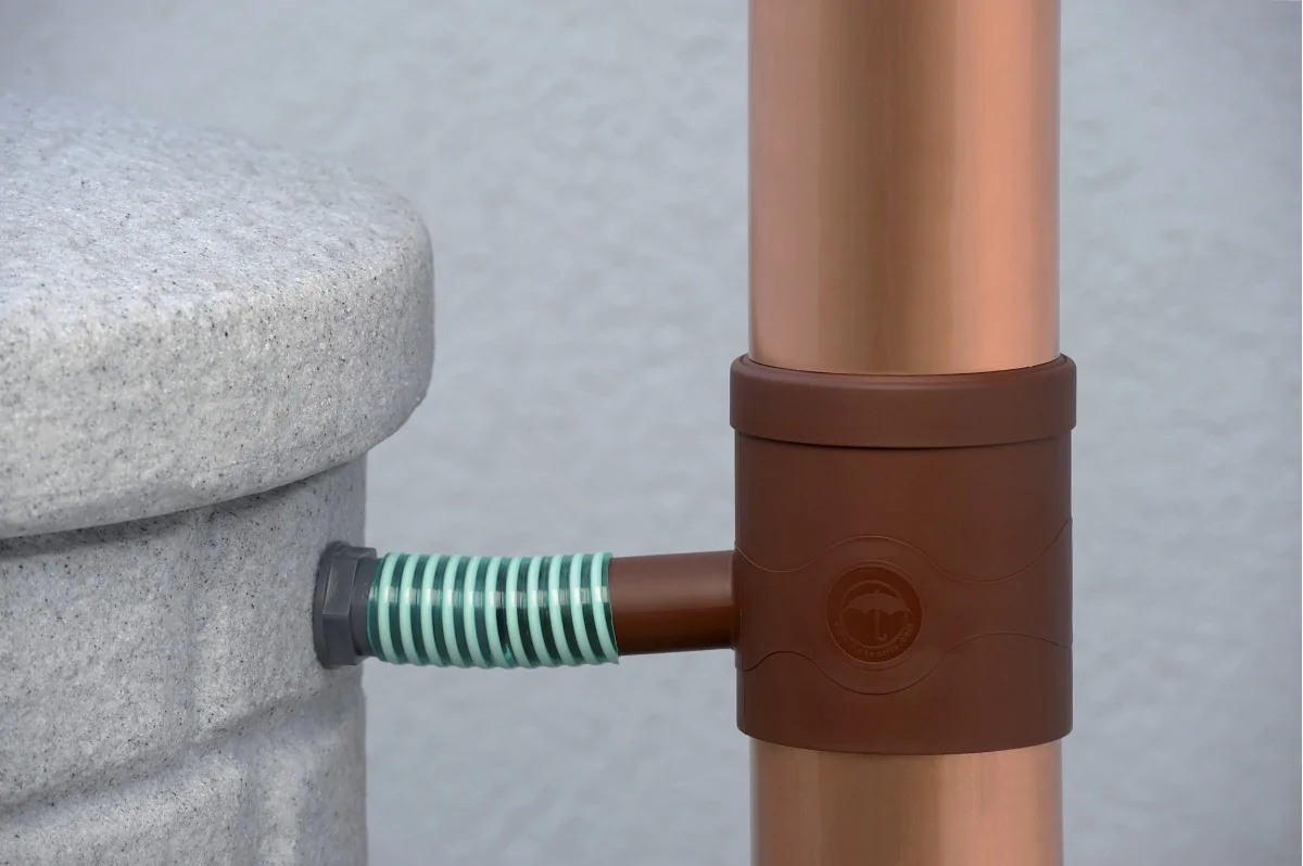 ŁAPACZ WODY DESZCZOWEJ, ZBIERACZ Z FILTREM KOLOR BRĄZOWY