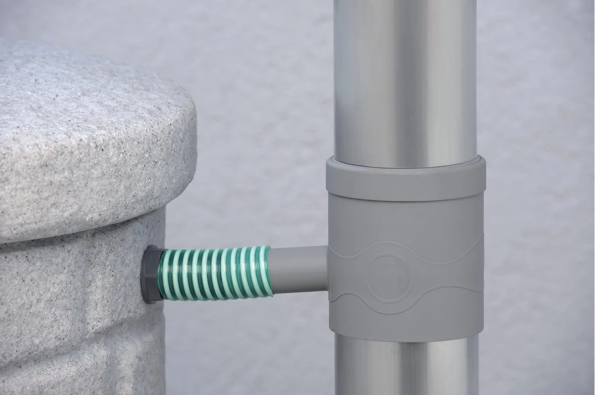 ŁAPACZ WODY DESZCZOWEJ, ZBIERACZ Z FILTREM KOLOR SZARY