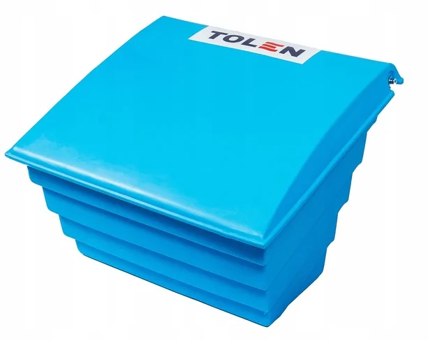 POJEMNIK NA PIASEK SÓL DROGOWĄ I SORBENT - 70L/100KG, NIEBIESKI