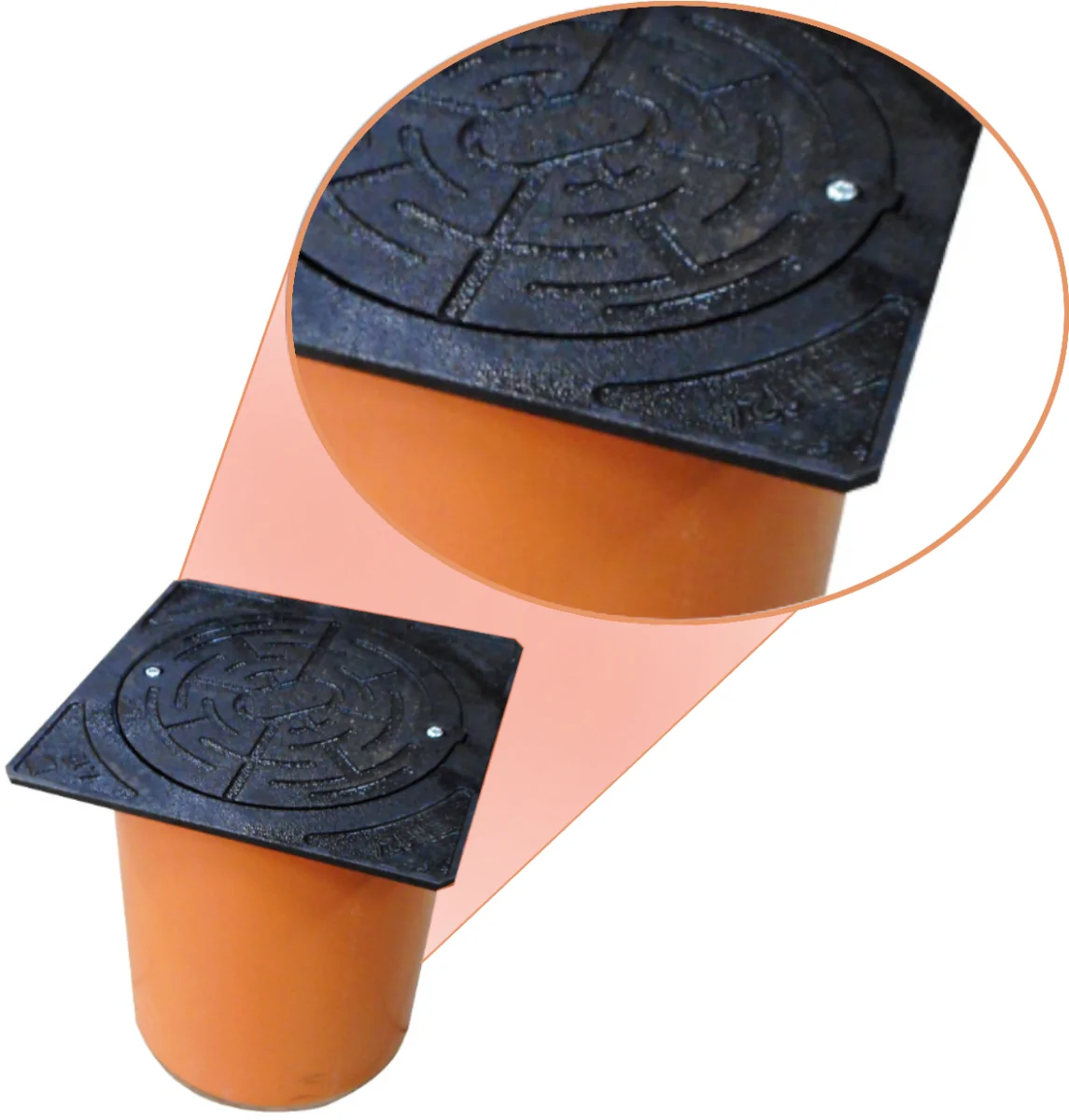 Teleskop do 1,5t 315 mm z pokrywą żeliwną