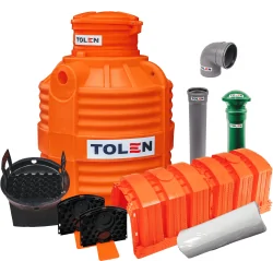 OCZYSZCZALNIA PRZYDOMOWA 1500L GAMA PLASTIC + 4x TUNEL 150L