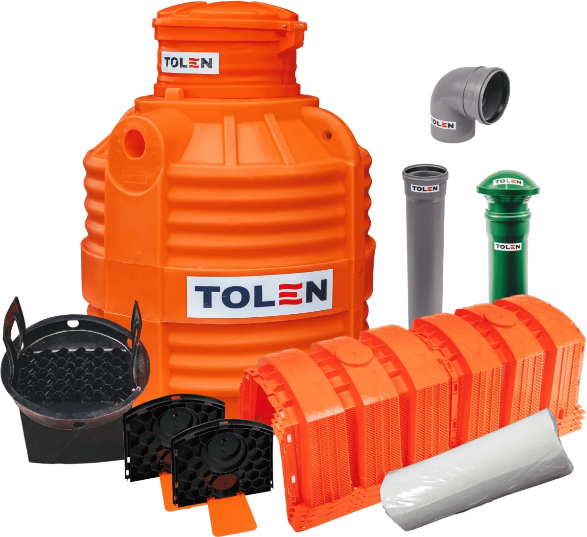 OCZYSZCZALNIA PRZYDOMOWA 1500L GAMA PLASTIC + 4x TUNEL 150L