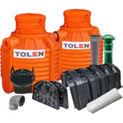 OCZYSZCZALNIA PRZYDOMOWA 2000L GAMA PLASTIC + 4X TUNEL 300L