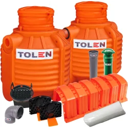 OCZYSZCZALNIA PRZYDOMOWA 2000L GAMA PLASTIC + 4X TUNEL 150L OCZYSZCZALNIA PRZYDOMOWA 2000L GAMA PLASTIC + 4X TUNEL 150L