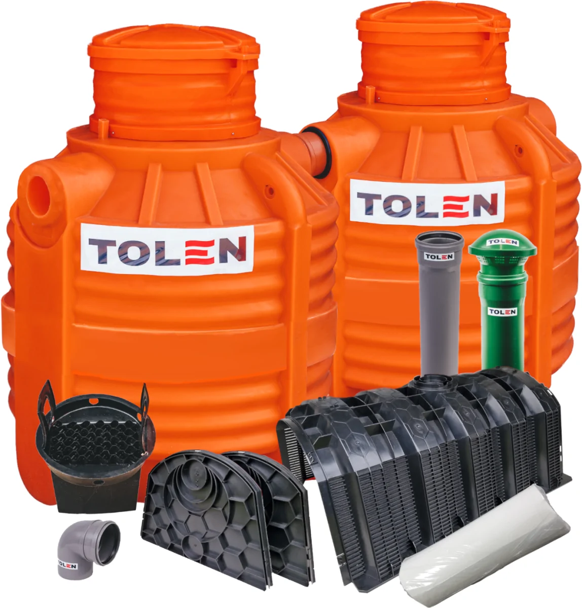 OCZYSZCZALNIA PRZYDOMOWA 3000L GAMA PLASTIC + 4X TUNEL 300L