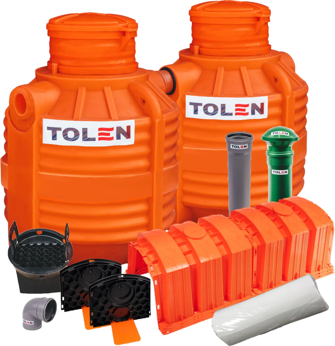 OCZYSZCZALNIA PRZYDOMOWA 3000L GAMA PLASTIC + 6X TUNEL 150L