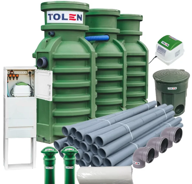 Trzykomorowa Oczyszczalnia Biologiczna Biotech 8os. drenaż 36mb