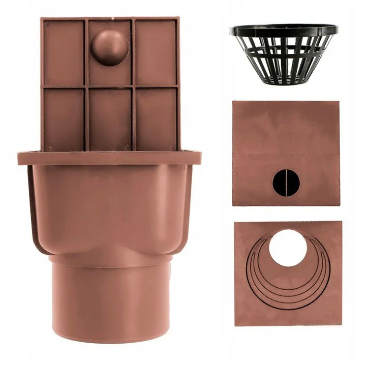 Osadnik rynnowy STUDZIENKA FILTR czyszczak brązowy