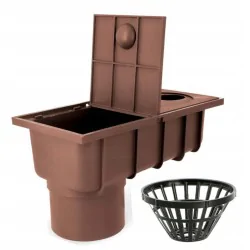 Osadnik rynnowy STUDZIENKA FILTR czyszczak brązowy