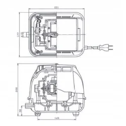 DMUCHAWA MEMBRANOWA KOMPRESOR POMPA SECOH EL-S-60N