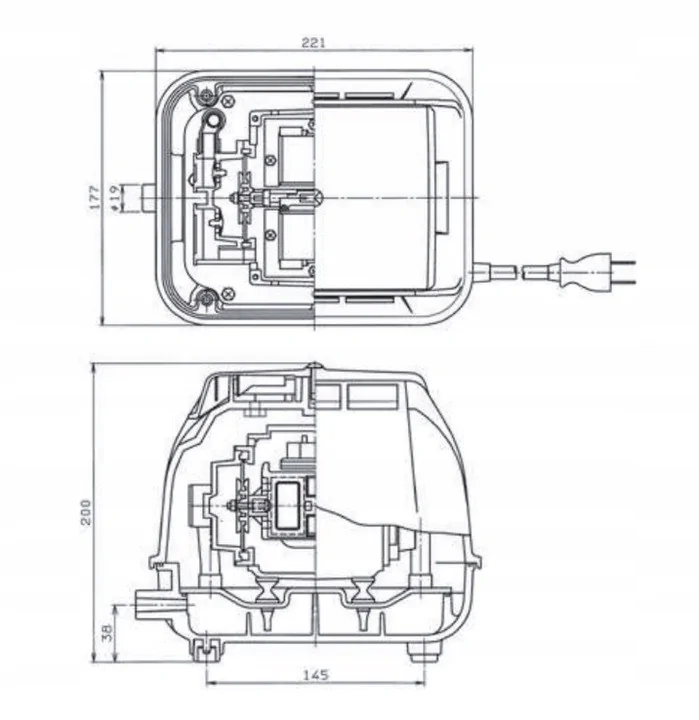 DMUCHAWA MEMBRANOWA KOMPRESOR POMPA SECOH EL-S-60N