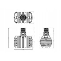 ZBIORNIK GRAF NA DESZCZÓWKĘ COMPACT 2650L