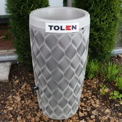 ZBIORNIK NA DESZCZÓWKĘ FLOW Z KRANIKIEM PLATYNOWY