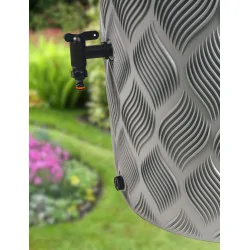 ZBIORNIK NA DESZCZÓWKĘ FLOW Z KRANIKIEM PLATYNOWY