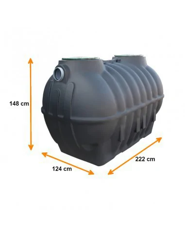 OCZYSZCZALNIA PRZYDOMOWA MARSEPLAST DRENAŻ 48mb 2500L