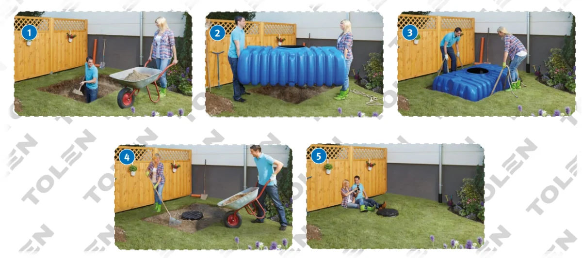 ZBIORNIK NA DESZCZÓWKĘ GRAF FLAT S 1500L PROFESSIONAL+