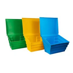 POJEMNIK NA PIASEK SÓL DROGOWĄ I SORBENT - 150L / 215KG, ŻÓŁTY