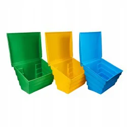 POJEMNIK NA PIASEK SÓL DROGOWĄ I SORBENT - 150L / 215KG, ŻÓŁTY