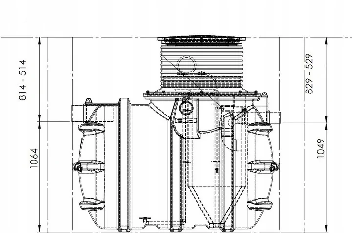 PRZYDOMOWA OCZYSZCZALNIA ŚCIEKÓW KINGSPAN BIOAIR 1 4 OS. DRENAŻ 36M