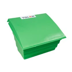 POJEMNIK NA PIASEK SÓL DROGOWĄ I SORBENT - 150L / 215KG, ZIELONY