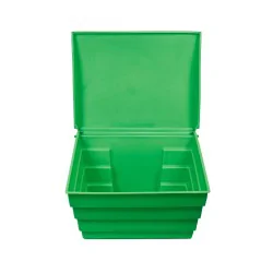 POJEMNIK NA PIASEK SÓL DROGOWĄ I SORBENT - 150L / 215KG, ZIELONY