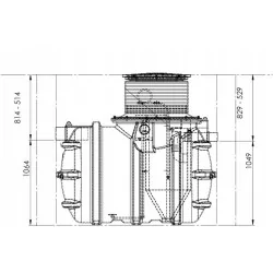 PRZYDOMOWA OCZYSZCZALNIA ŚCIEKÓW KINGSPAN BIOAIR 1 4 OS. STUDNIA CHŁONNA