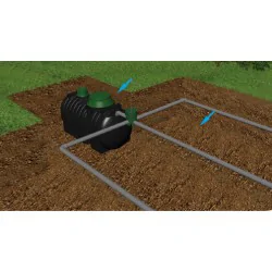 OCZYSZCZALNIA PRZYDOMOWA DWUKOMOROWA MARSEPLAST DRENAŻ 18mb 3000L