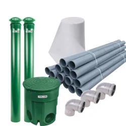 OCZYSZCZALNIA PRZYDOMOWA DWUKOMOROWA MARSEPLAST DRENAŻ 18mb 3000L