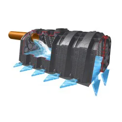 OCZYSZCZALNIA PRZYDOMOWA DWUKOMOROWA MARSEPLAST 4-TUNELOWA 2000L