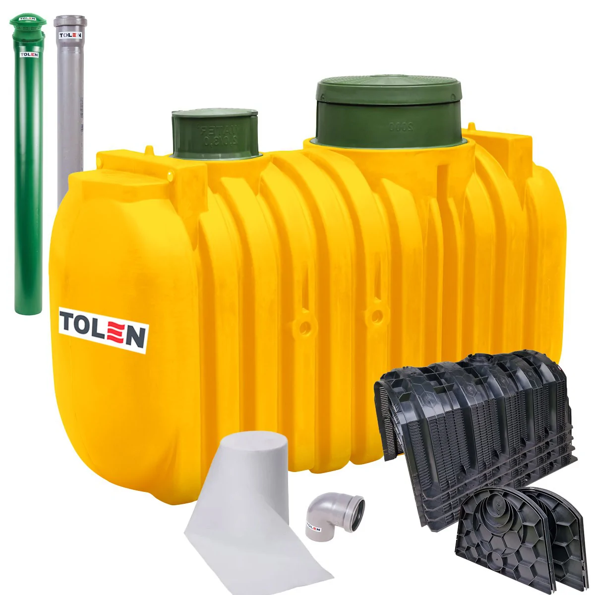 OCZYSZCZALNIA PRZYDOMOWA DWUKOMOROWA MARSEPLAST 4-TUNELOWA 2000L