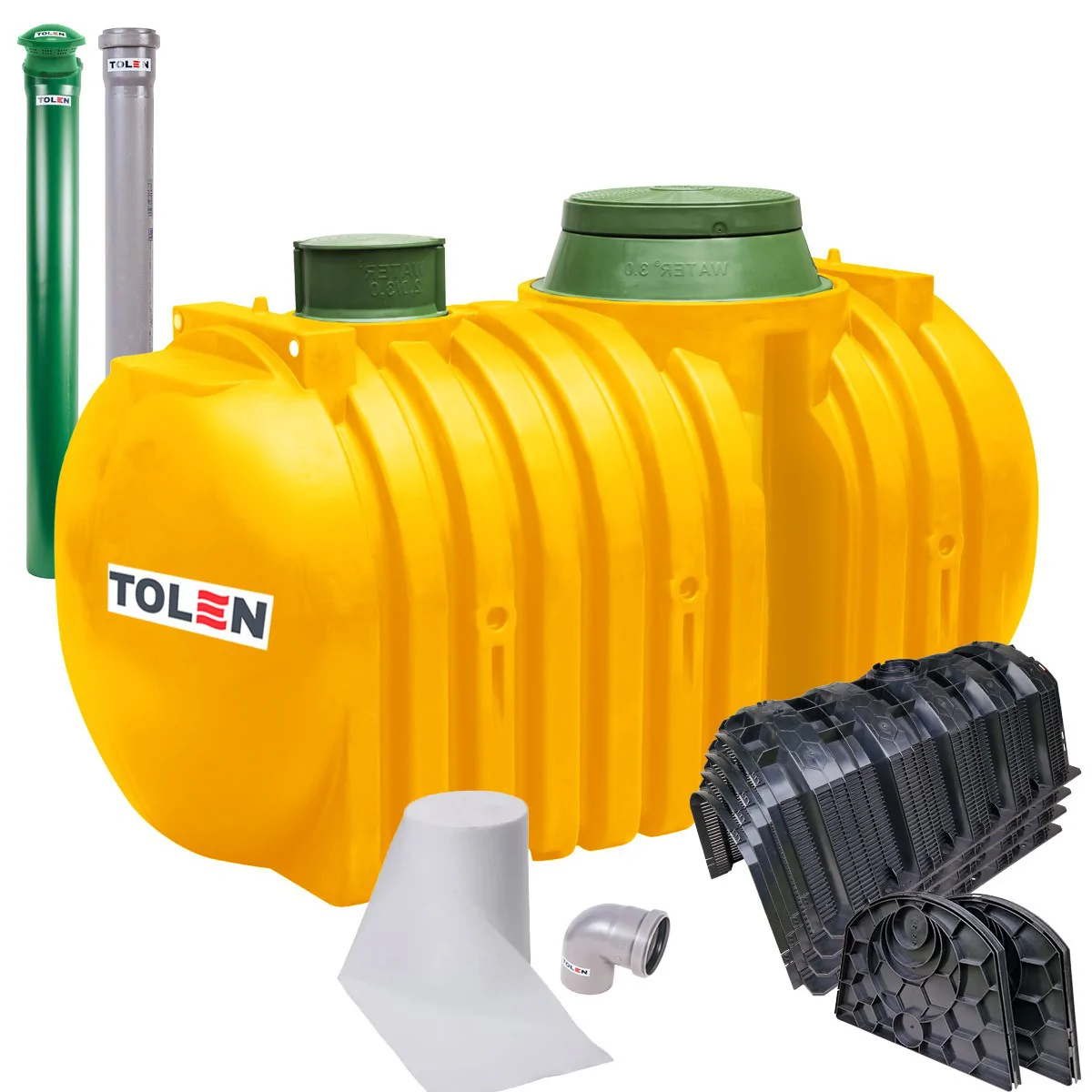 OCZYSZCZALNIA PRZYDOMOWA DWUKOMOROWA MARSEPLAST 6-TUMELOWA 3000L