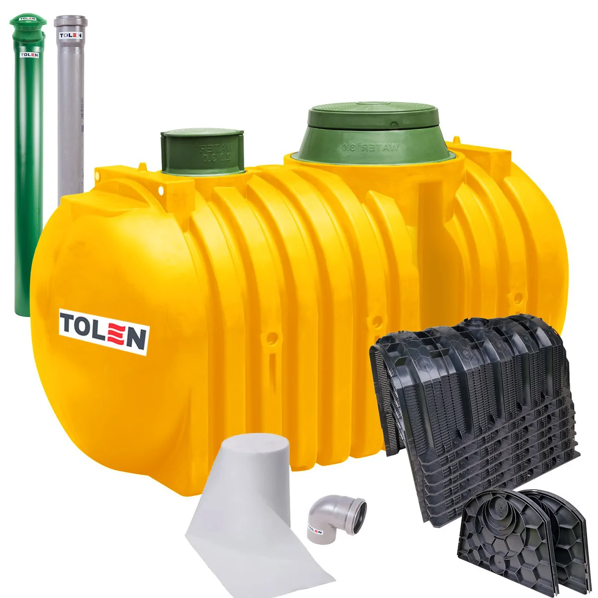 10 TUNELOWA PRZYDOMOWA OCZYSZCZALNIA MARSEPLAST 3000L DWUKOMOROWA