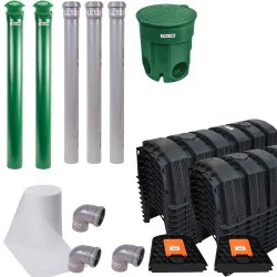 PRZYDOMOWA OCZYSZCZALNIA DWUKOMOROWA MARSEPLAST 12-TUNELOWA 3000L