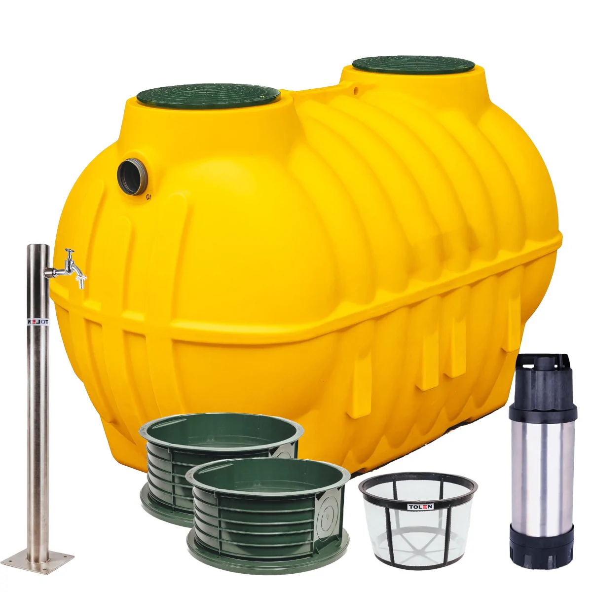 ZBIORNIK MARSEPLAST BOLT 2,5 NA DESZCZÓWKĘ OGRÓD Professional+ 2500L