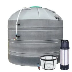 ZBIORNIK NA DESZCZÓWKĘ NAZIEMNY Z POMPĄ 9000L PRO PLUS