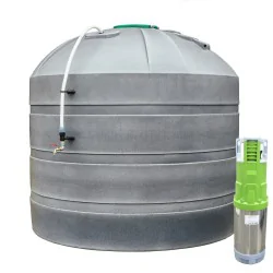 ZBIORNIK NA DESZCZÓWKĘ NAZIEMNY Z POMPĄ 9000L PROFESSIONAL