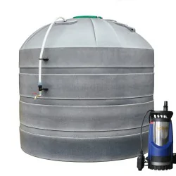 ZBIORNIK NA DESZCZÓWKĘ NAZIEMNY Z POMPĄ 9000L SPECIAL
