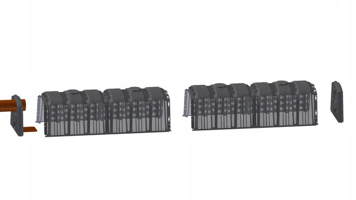 TUNELE DRENAŻ DO OCZYSZCZALNI SZAMBO 10SZT