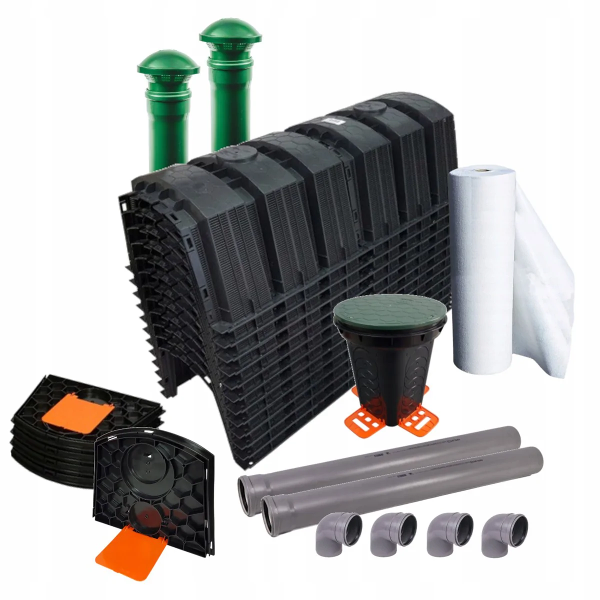 TUNELE DRENAŻ DO OCZYSZCZALNI SZAMBO 12SZT