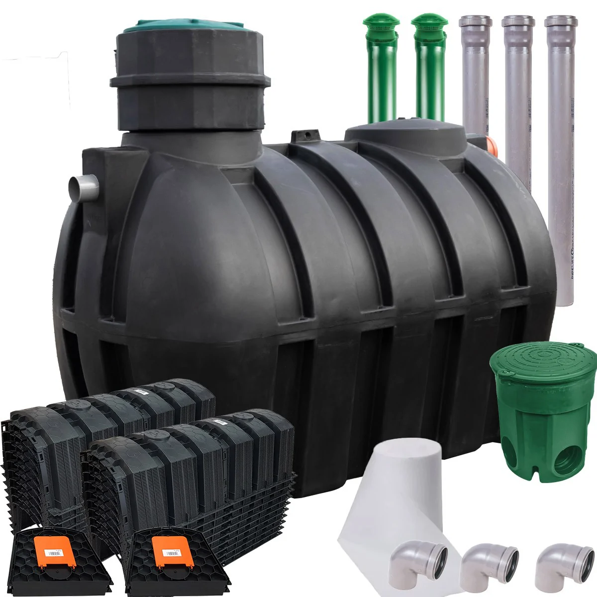 PRZYDOMOWA OCZYSZCZALNIA ŚCIEKÓW - DELFIN 10 TUNELOWA 3000L